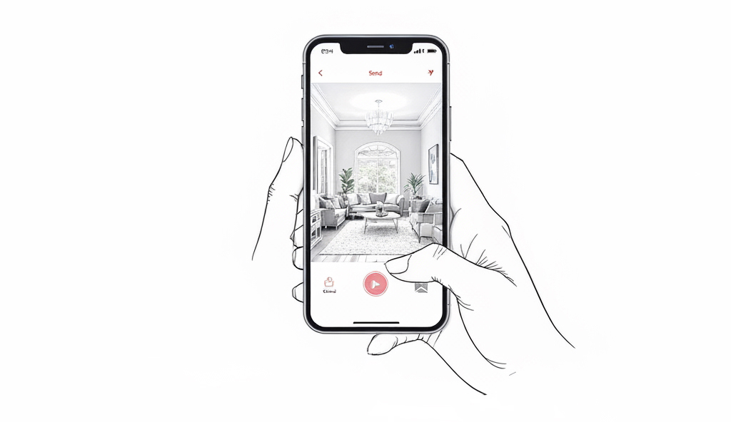 Client sends interior photos and direction
